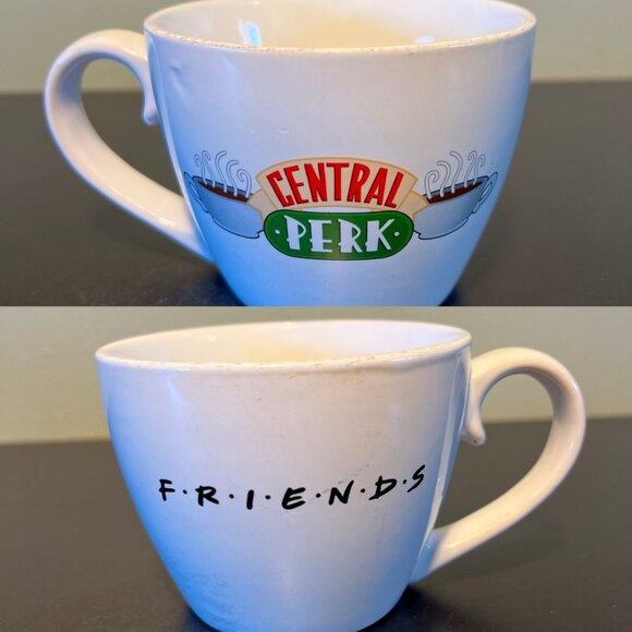 Central Perk FRIENDS TV Show Sitcom Logo Large Ceramic Coffee Soup Mug - Picture 1 of 9